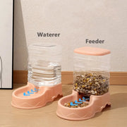 3.8L PP Pet Feeder & Water Fountain, Automatic Drink Bowl for Cats & Dogs