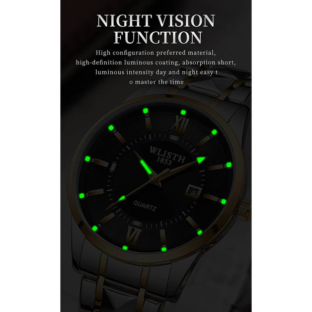 WLISTH Men’s Business Watch – Stainless Steel Quartz