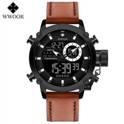 WWOOR Fashion Watches for Men Luxury Digital Design