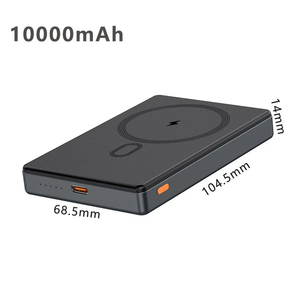 5000mAh PD20W Wireless Powerbank Charger, 10000mAh Ultra Slim Backup Battery