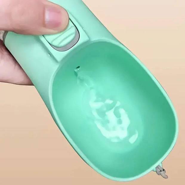 Portable Pet Water Bottle – 300ML Travel Dog & Cat Drinking Bowl for Outdoor Walks