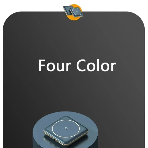 Portable Mini Magnetic Wireless Power Bank 5000mAh Fast Charger for iPhone & Android