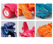 2-in-1 Dinosaur Transformation Car Toy – Action Collision Vehicle for Kids