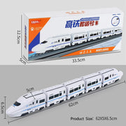 Kids DIY Electric Train Toy – High-Speed Railway with Sound & Light