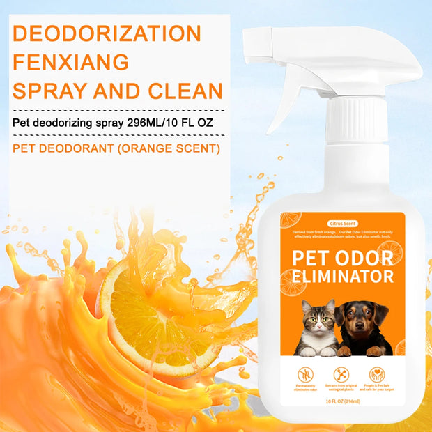 Pet Deodorant Spray – Odor Remover & Disinfectant for Dogs & Cats