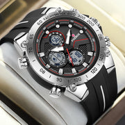 Men’s LIGE Sports Watch Quartz Analog Digital Design