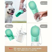 Portable Pet Water Bottle – 300ML Travel Dog & Cat Drinking Bowl for Outdoor Walks