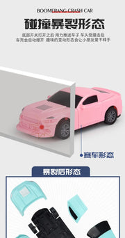 Children's Rebound Collision Explosion Car DIY Model Toy for Boys & Girls