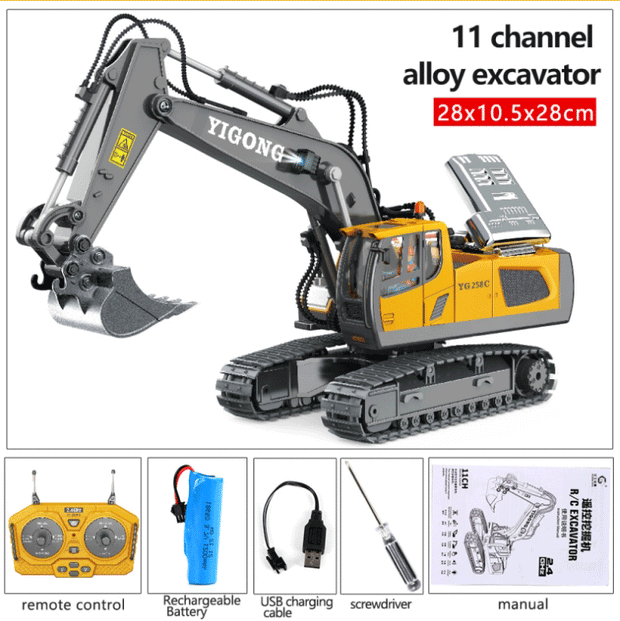 RC Construction Vehicle Toys – Remote Control Excavator, Dump Truck & Bulldozer