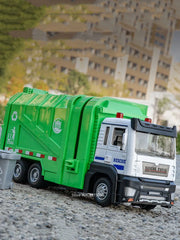 Urban Sanitation Toy Car – Engineering Garbage Truck with Sound, Educational Toy for Kids