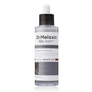 Dr. Melaxin Peel Shot, exfoliating black rice ampoule with niacinamide for radiant skin.