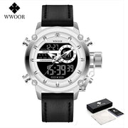 WWOOR Fashion Watches for Men Luxury Digital Design
