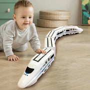 Kids DIY Electric Train Toy – High-Speed Railway with Sound & Light