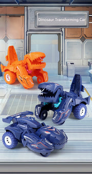 2-in-1 Dinosaur Transformation Car Toy – Action Collision Vehicle for Kids
