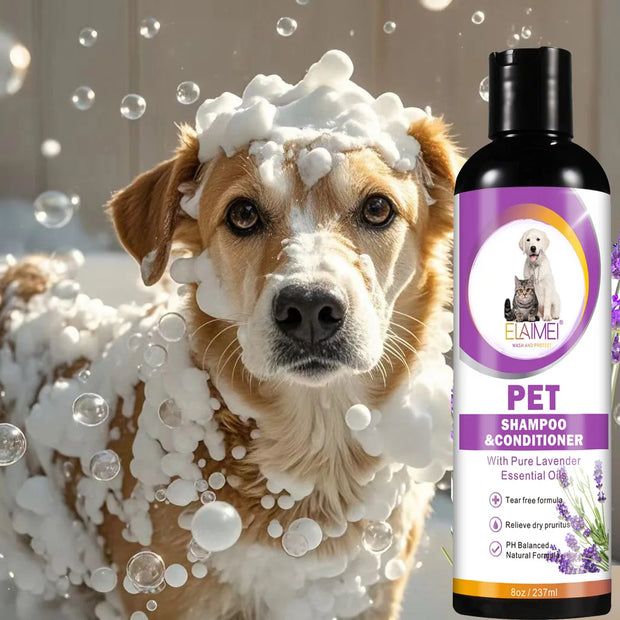 Dog Shampoo – Anti-Itch, Odor Removal, Stain Care & Hair Nourishing Pet Wash