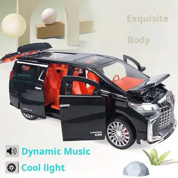1:32 Pull-Back Inertia Car Toy – With Lights & Sound for Kids