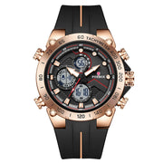Men’s LIGE Sports Watch Quartz Analog Digital Design