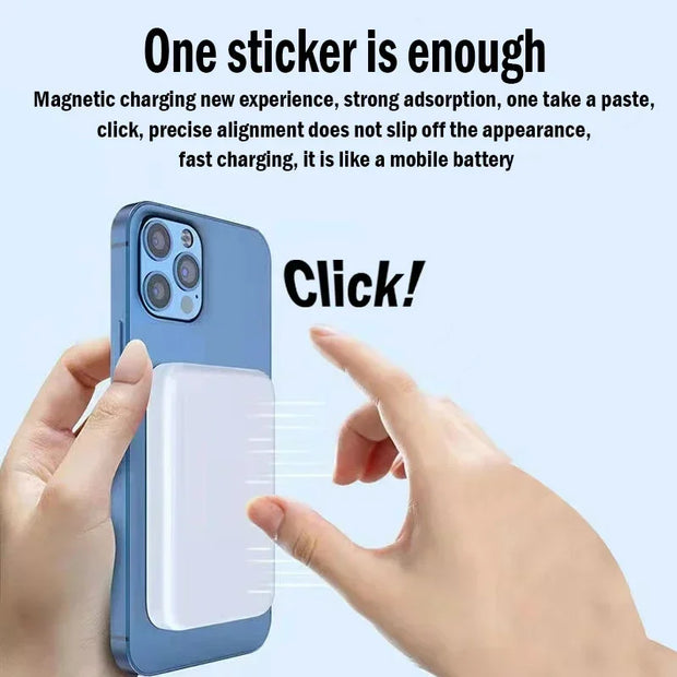 Original 1:1 MagSafe Magnetic Power Bank Wireless Charger for iPhone 12-15 Series