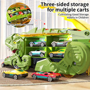 Dinosaur Track Toy Car Set – T-Rex Puzzle Playset for Kids 3-6