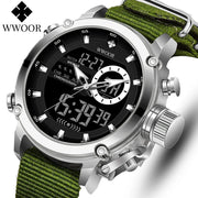 WWOOR Fashion Watches for Men Luxury Digital Design