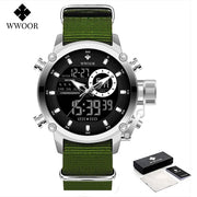 WWOOR Fashion Watches for Men Luxury Digital Design