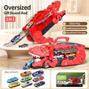 Dinosaur Track Toy Car Set – T-Rex Puzzle Playset for Kids 3-6