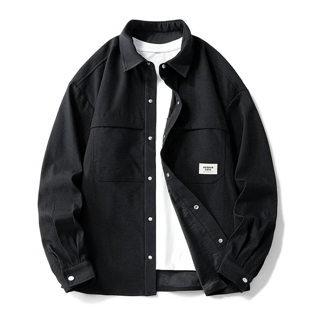 Men Jacket American Style Comfortable Breathable Fashionable Versatile Workwear Jacket