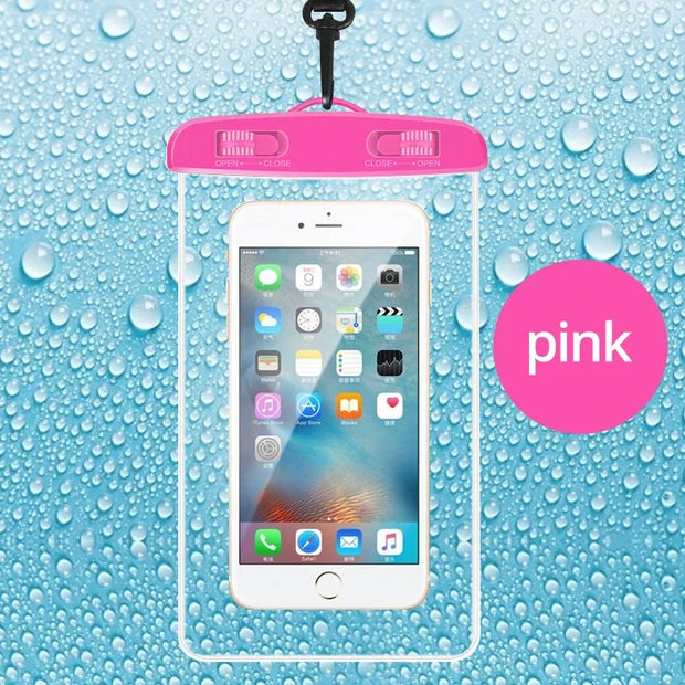 Waterproof Phone Pouch – Universal Swimming Case for iPhone 13–15 Pro Max