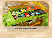 Dinosaur Track Toy Car Set – T-Rex Puzzle Playset for Kids 3-6