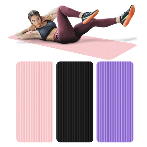 Yoga Mat Non Slip Exercise Mat 10mm Thick Solid Color Fitness Mat 72x23.8in Yoga Workout Mat Multi-Function for Home Gym