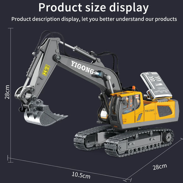 RC Construction Vehicle Toys – Remote Control Excavator, Dump Truck & Bulldozer