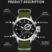 WWOOR Fashion Watches for Men Luxury Digital Design