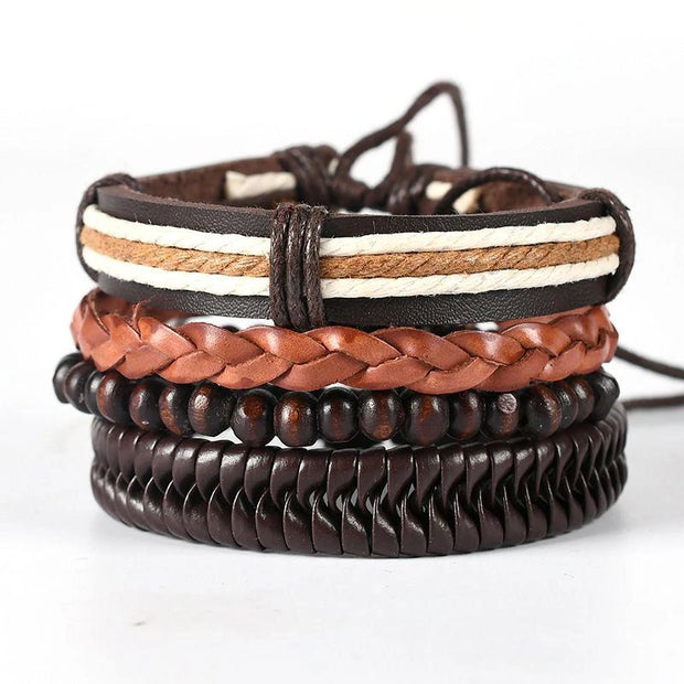 Leather Braided Bracelet for Men - Stylish 2024 Design