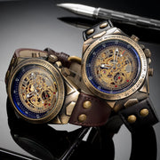 Men’s Automatic Mechanical Watch – Retro Leather Strap