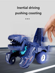 2-in-1 Dinosaur Transformation Car Toy – Action Collision Vehicle for Kids