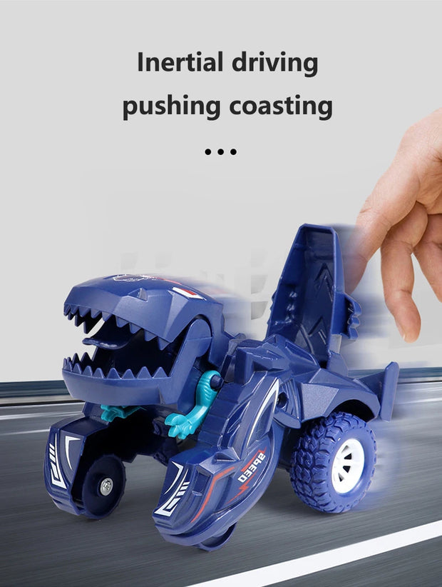 2-in-1 Dinosaur Transformation Car Toy – Action Collision Vehicle for Kids
