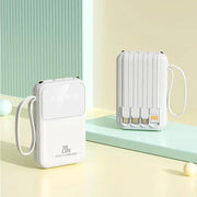 20000mAh Built-In Cable Power Bank – Fast Charging, Compact & High-Capacity