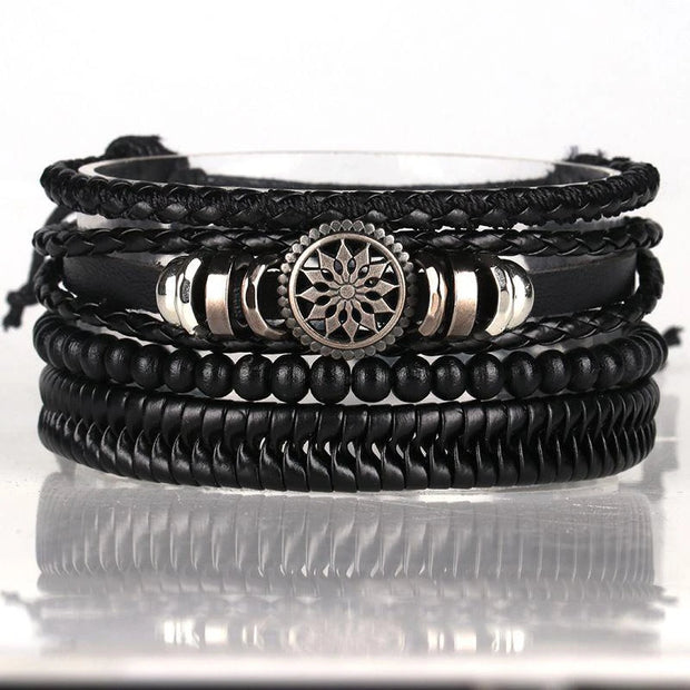 Leather Braided Bracelet for Men - Stylish 2024 Design
