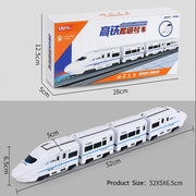 Kids DIY Electric Train Toy – High-Speed Railway with Sound & Light