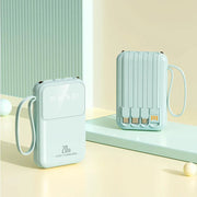 20000mAh Built-In Cable Power Bank – Fast Charging, Compact & High-Capacity