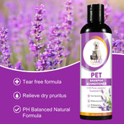 Dog Shampoo – Anti-Itch, Odor Removal, Stain Care & Hair Nourishing Pet Wash