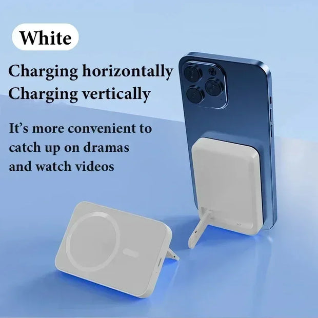 20,000mAh Magnetic Wireless Power Bank Mini Portable for iPhone 12-15, Xiaomi, Quick Charge