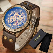 Men’s Automatic Mechanical Watch – Retro Leather Strap