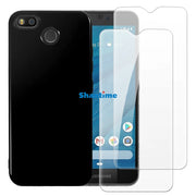 Fairphone 3/3+/3 Pro Case + 2 Tempered Glass – Soft Cover & Screen Protector