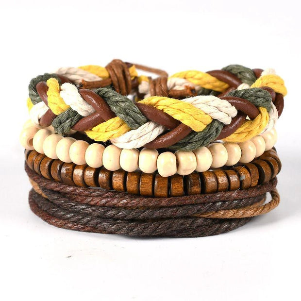 Leather Braided Bracelet for Men - 2024 Stylish Design