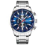 CURREN Men’s Luxury Quartz Watch – Sport Waterproof Chronograph
