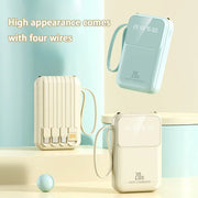 20000mAh Built-In Cable Power Bank – Fast Charging, Compact & High-Capacity