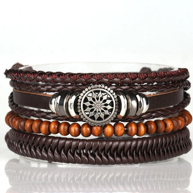 Leather Braided Bracelet for Men - Stylish 2024 Design