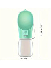 Portable Pet Water Bottle – 300ML Travel Dog & Cat Drinking Bowl for Outdoor Walks