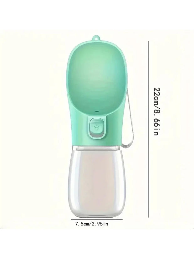 Portable Pet Water Bottle – 300ML Travel Dog & Cat Drinking Bowl for Outdoor Walks